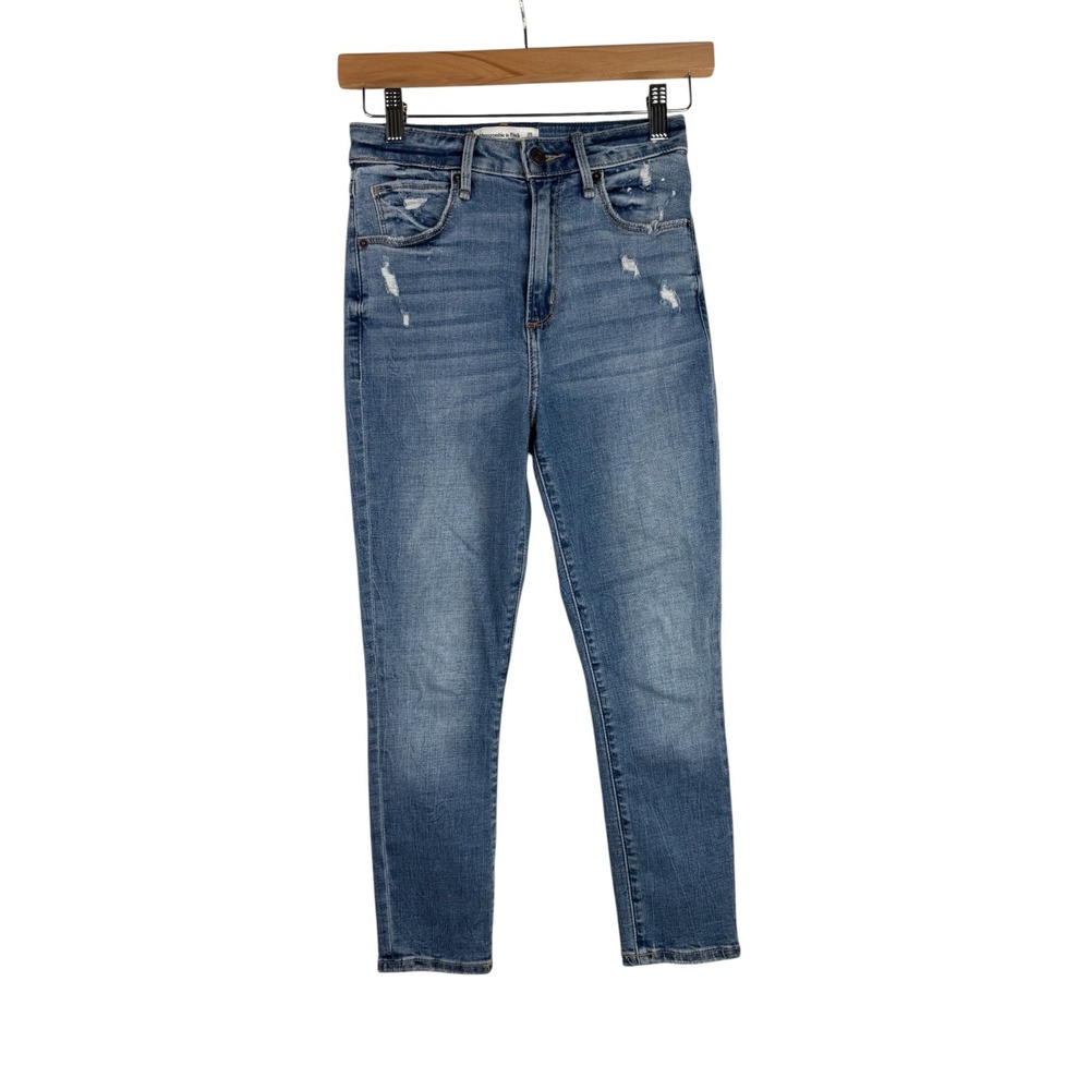 Abercrombie & Fitch The Super Skinny Ankle High Rise Curve Love Jeans‎ size 0/25